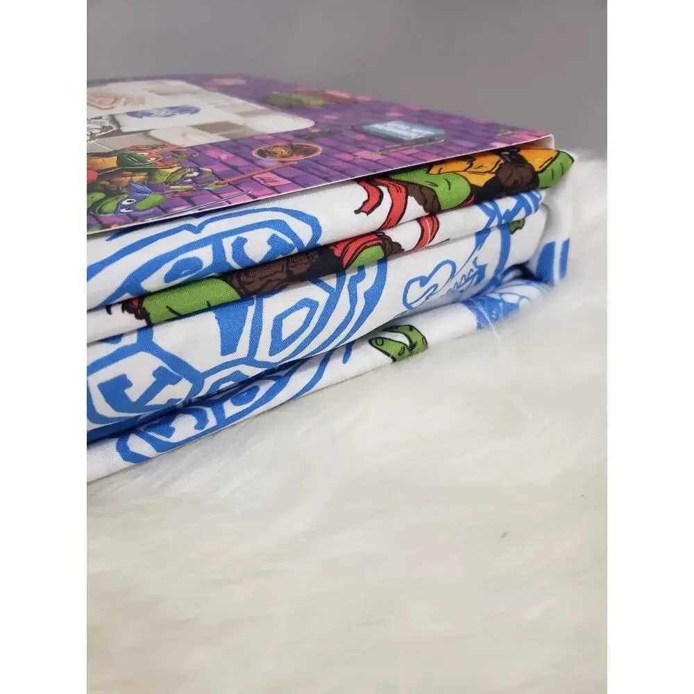NEW Teenage Mutant Ninja Turtles TMNT Reversible Twin‎ Comforter AND Sheet Set
